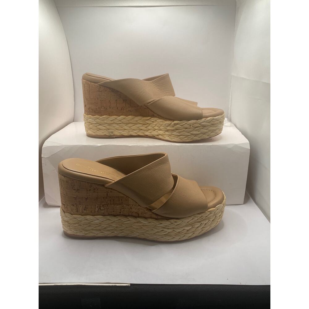 Andre Assous Pilar Platform Wedge Sandal (Tan) Size 8/Eu 38